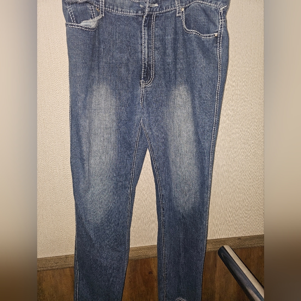Vintage Jackpot OX Jeans‎ Men's 40x34 Blue Baggy Hip Hop Skate Y2K No Button